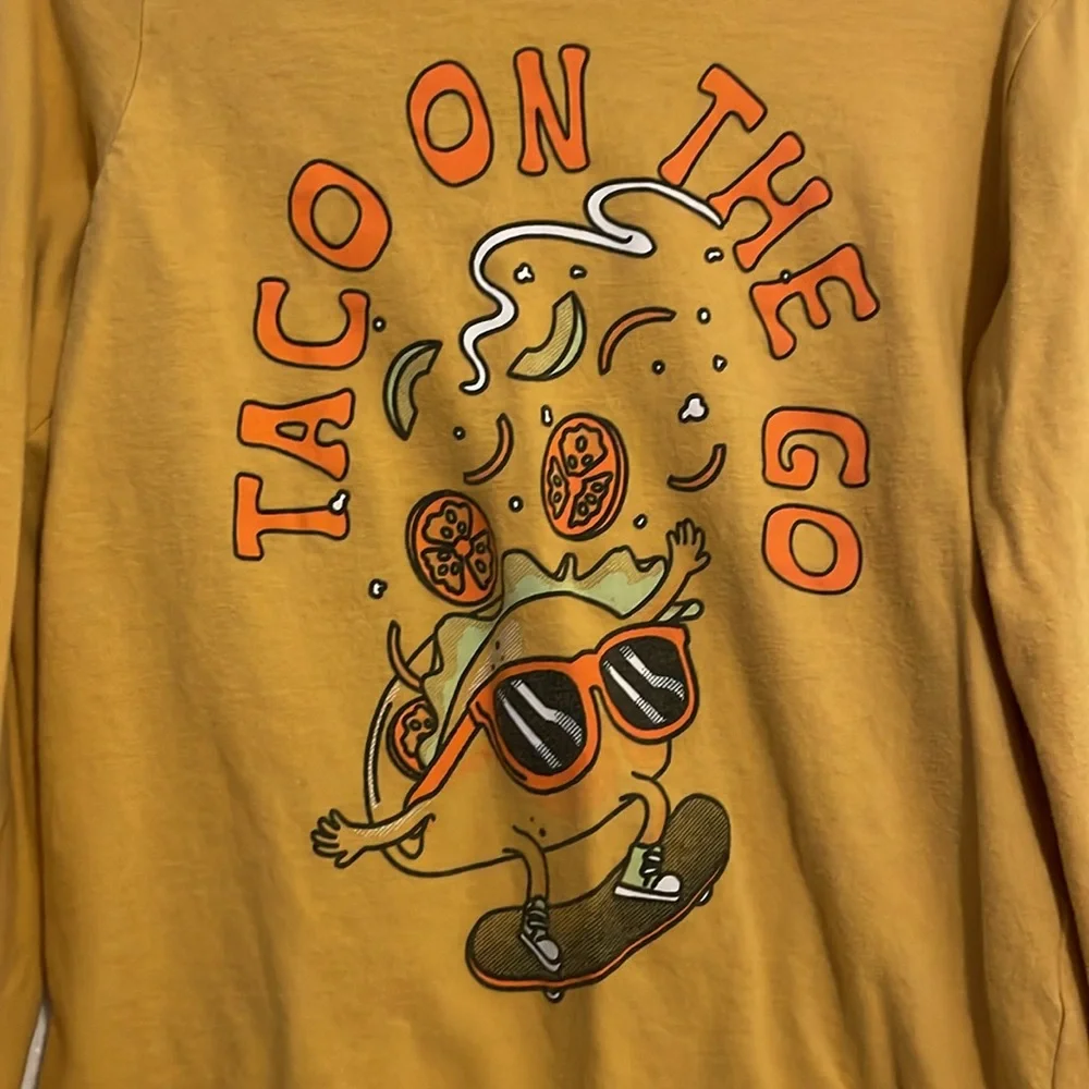 Carter’s taco on the go long sleeve mustard yellow - Picture 2 of 5